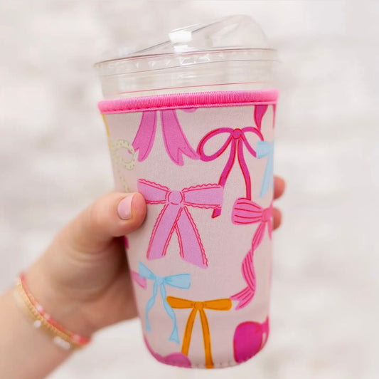 Coquette bows drink sleeve medium