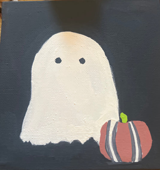 Artful Knots Small Cleveland Browns Halloween painting on canvas