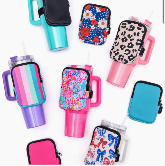 Tumbler sleeve wallet