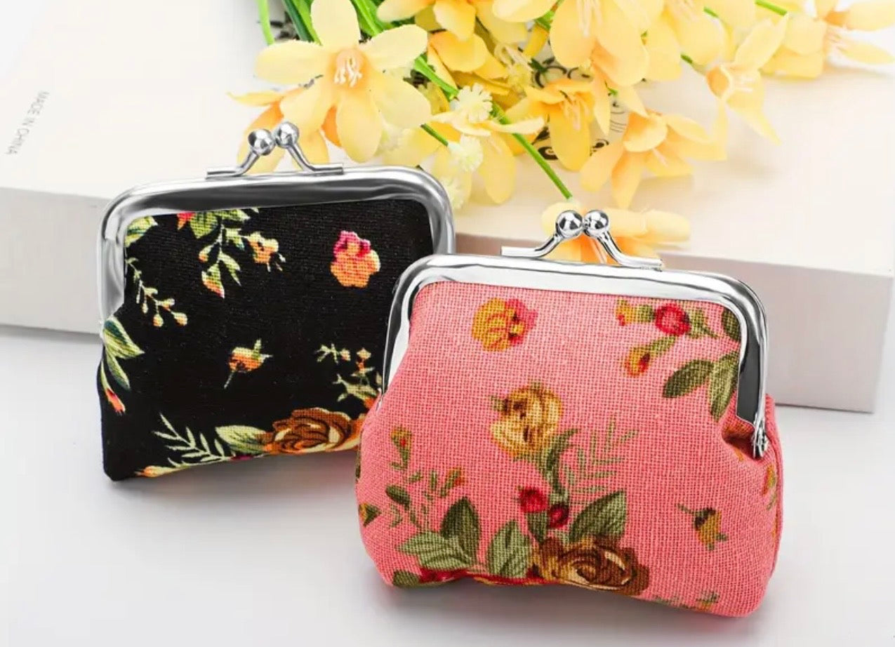Littlest Gift Shop Floral Coin Purse with Metal Closure