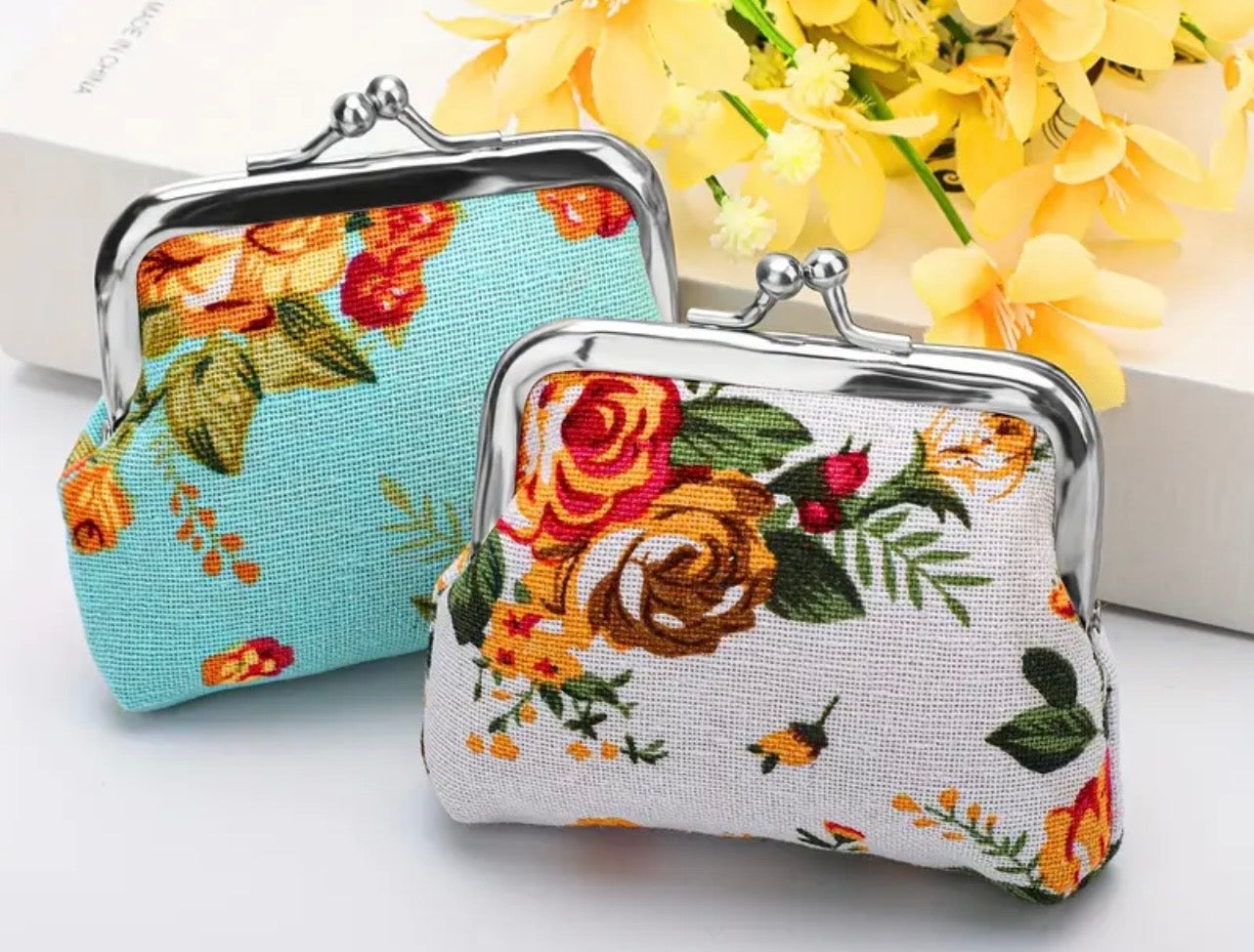 Littlest Gift Shop Floral Coin Purse with Metal Closure