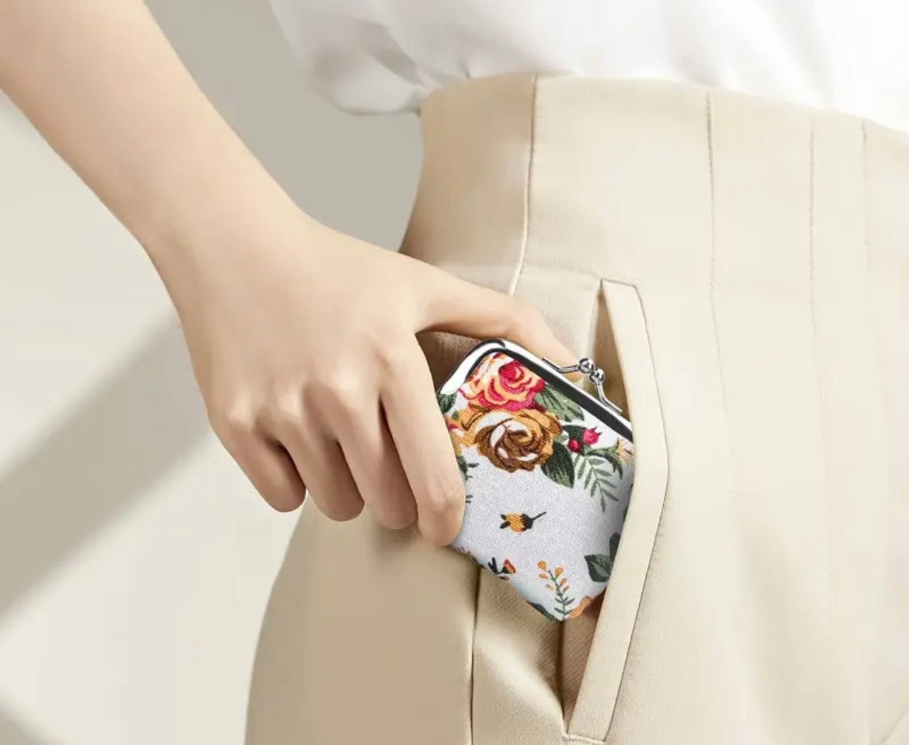 Littlest Gift Shop Floral Coin Purse with Metal Closure