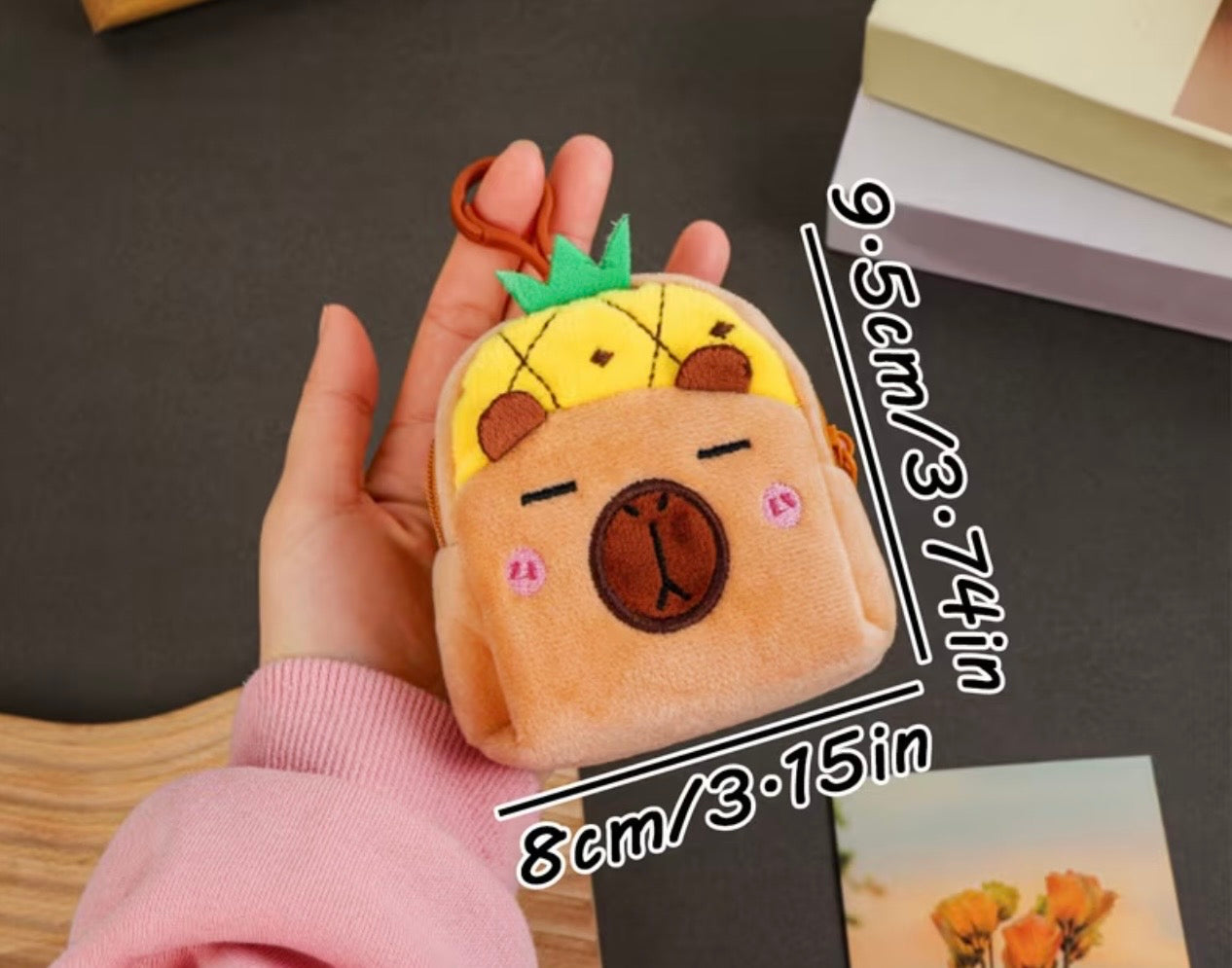 Capybara Coin Purse Keychain