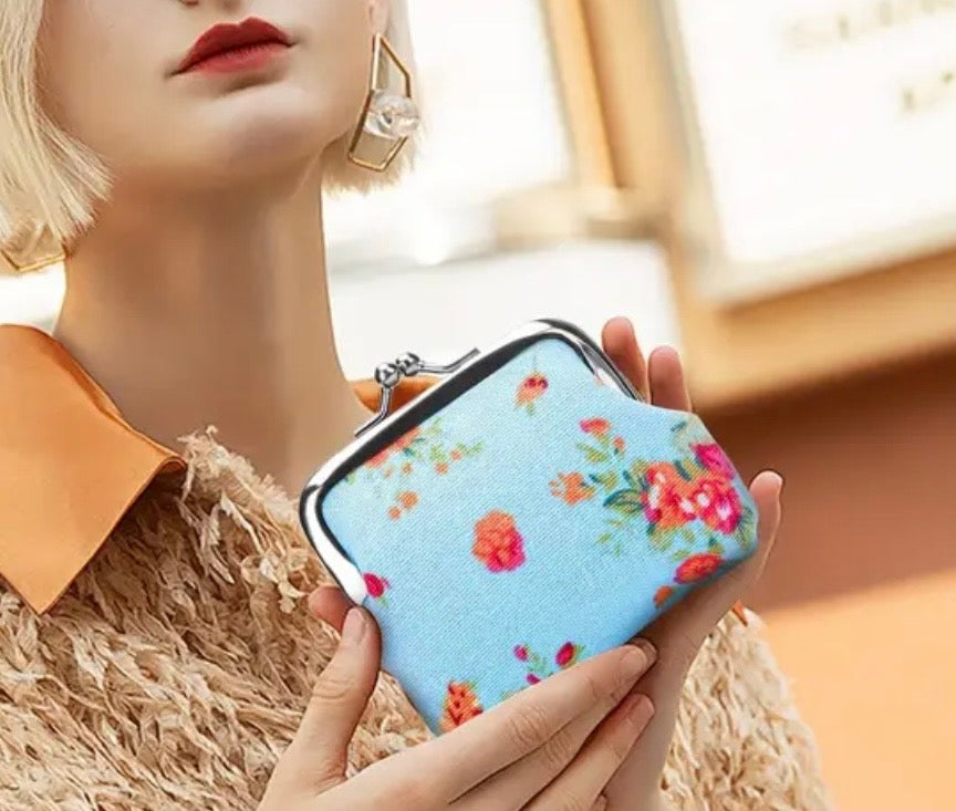 Littlest Gift Shop Floral Coin Purse with Metal Closure