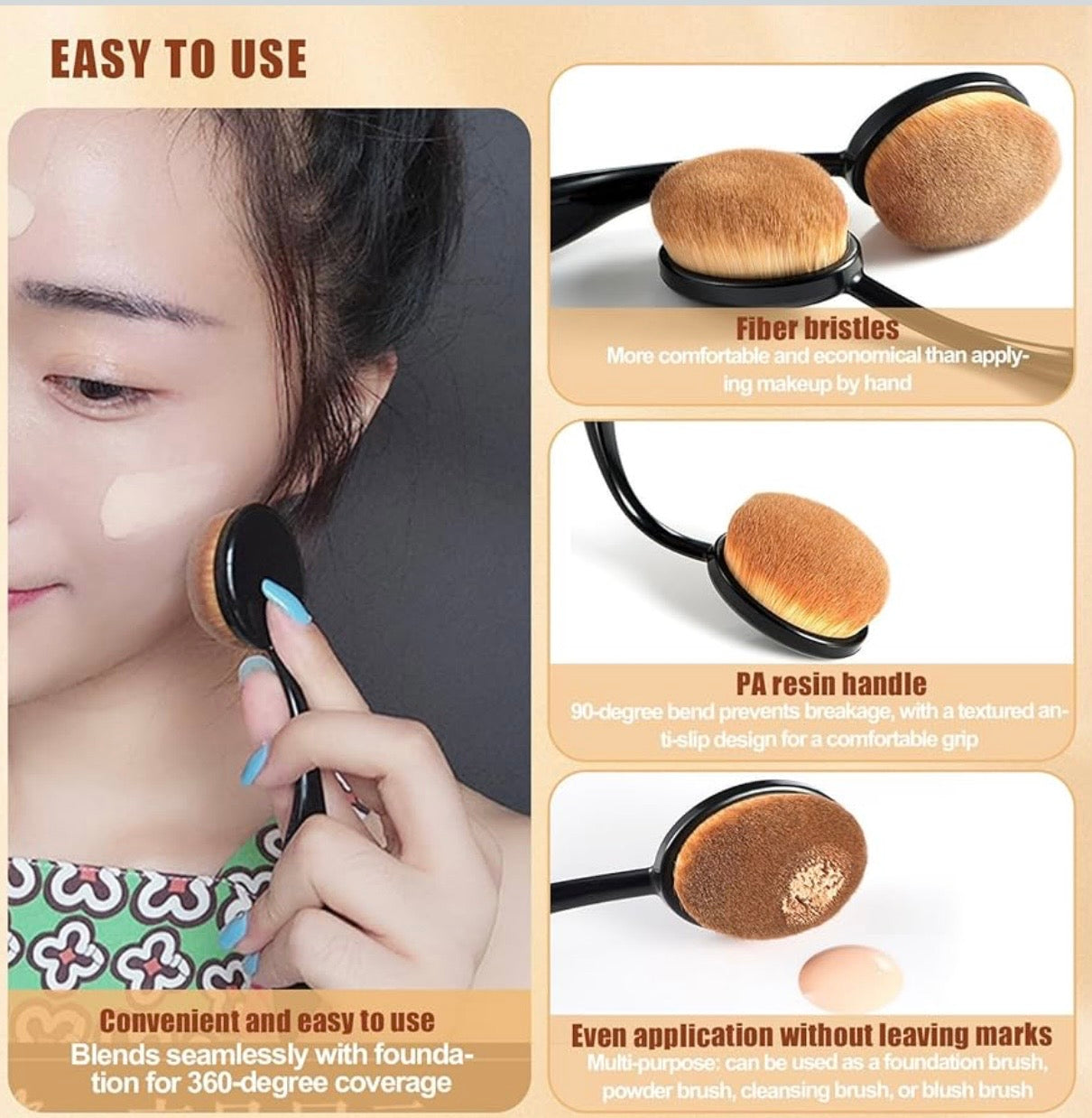 Oval Make Up Brush