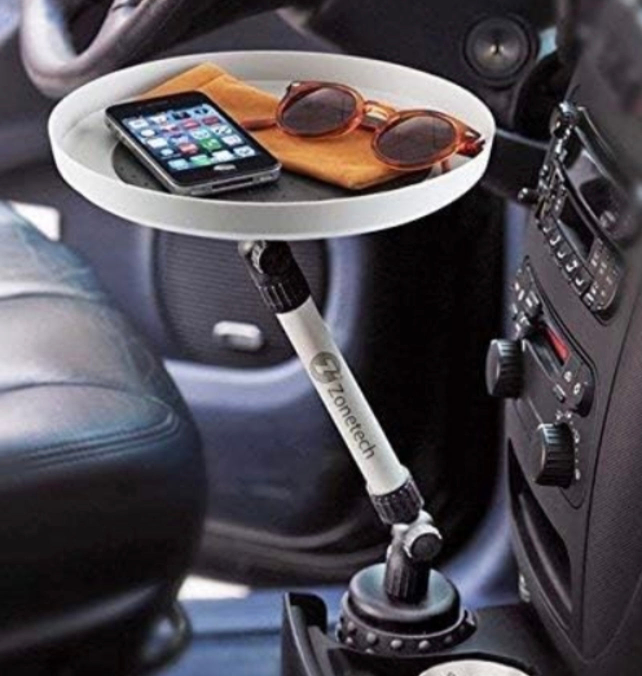 Zone tech TR0004 car cup holder swivel tray