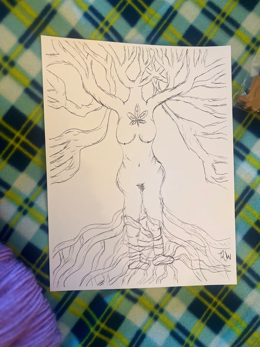 Rising Tree Woman by Raechel Winters
