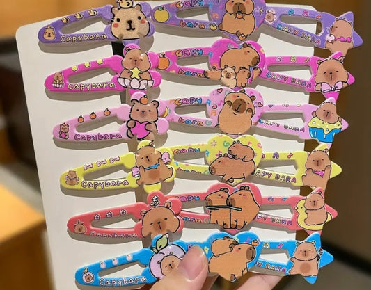 6 piece Capybara Hair Clips